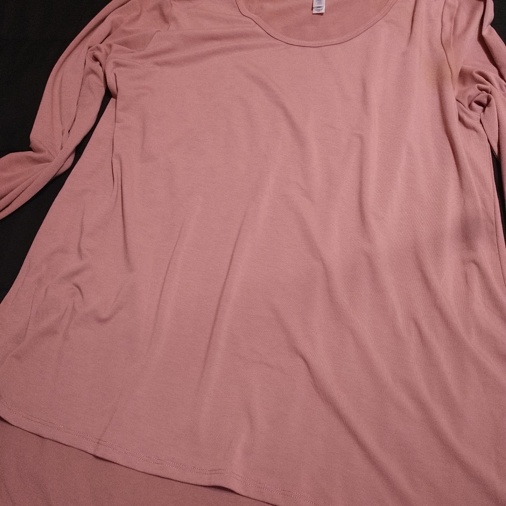 LuLaRoe 3XL rose pink long sleeve shirt